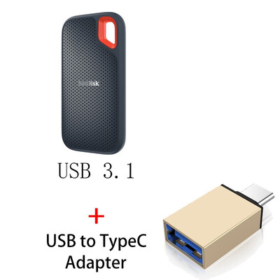 

Sandisk SSD 600 550MBS 250GB 500GB 1TB 2TB External Solid State Disk Hard Drive USB 31 Interface for Laptop Desktop PC Computer