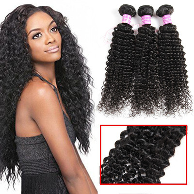

Glary Brazilian Human Hair 100 Unprocessed Virgin Human Hair Kinky Curly Wholesale Hair Bundles Natural Black Color 3 Bundles