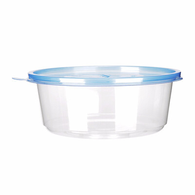 

OTOR Salad Bowl with Lid Take Away Plastic Food Container Clear Bowl Box for Fast Food Bento Microwaveable 150mm 360pcs