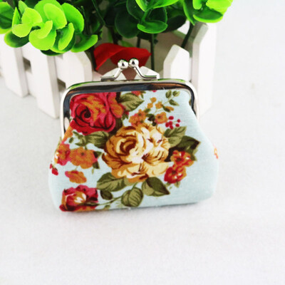 

Women Lady Retro Vintage Flower Small Wallet Hasp Purse Clutch Bag Brand New