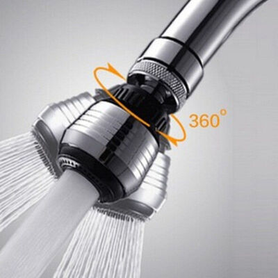 

360 Вращающийся поворотный водоотталкивающий кран Aerator Diffuser Faucet Сопловый разъем фильтра