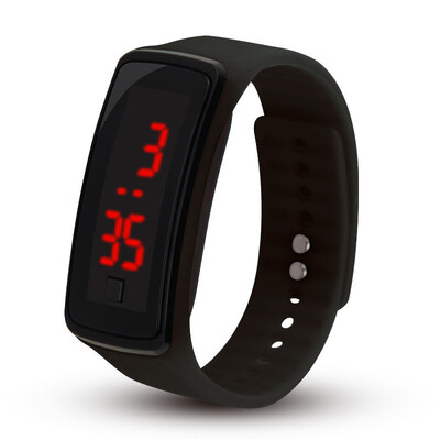 

Silicone LED Digital Watches Bracelet Wristwatch For Kids Clock Womens Digital Wrist Watch Sport Student