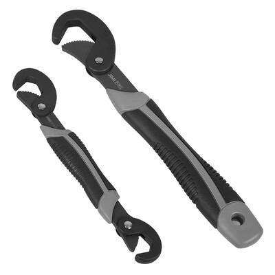 

Jimmy Home JM-G201011 adjustable wrench universal wrench two-piece household fast water pipe clamp activity multi-function pipe wrench universal wrench tool set