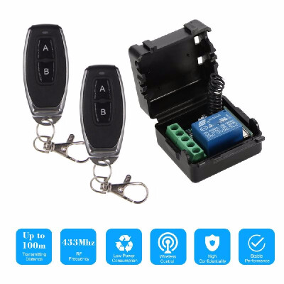 

Smart Home 433Mhz DC 12V 1CH Wireless Remote Switch Relay Receiver Transmitter Universal Remote Control Switch Module&1PCS RF