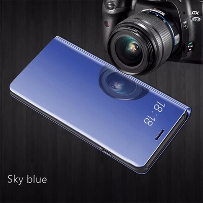 

Huawei Mate 9Mate 9 Pro Luxury Slim Mirror Flip Shell Stand Leather Smart Clear View Window Cover Phone Case