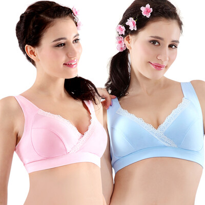 

Pregnant women pregnant women underwear breast-feeding bra breasting pregnant women bra set TY1909 powder + blue