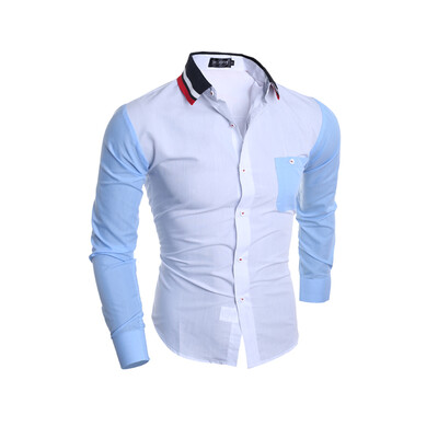 

Zogaa New Men Shirt Knitting Fashion