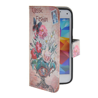 

MOONCASE Pattern Style Leather Side Flip Wallet Card Slot Pouch Stand Shell Back ЧЕХОЛ ДЛЯ Samsung Galaxy S5 Mini