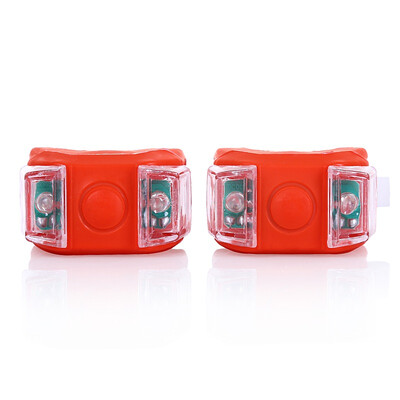 

Jie Xuan JASWHEEL Bicycle Light Frog Light Silicone Light 2LED Mountain Bike Warning Light Decorative Light Bicycle Safety Light Red 2 Pack