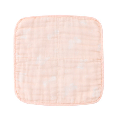 

Miller newborn baby saliva towel children baby cotton gauze wash hair square handkerchief 1 loaded pink 2525cm