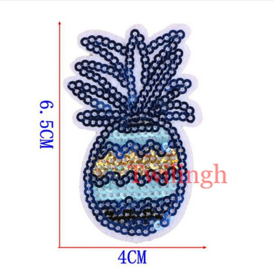 

twilingh Patches Sewing Iron-On Accessories Big Fruit Embroidered Sequined Patches For Clothing