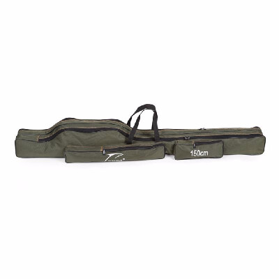 

Portable Folding Fishing Rod Carrier Canvas Fishing Pole Tools Storage Bag Case Fishing Gear Tackle