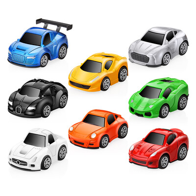 

Beans like childrens toy car set alloy resistance to fall back car simulation car early education toy car model 8 Pack simulation version of the pull back car