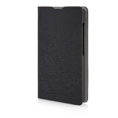 

MOONCASE Leather Side Flip Wallet Card Slot Pouch Stand Shell Back ЧЕХОЛ ДЛЯ Microsoft Lumia 435 Black