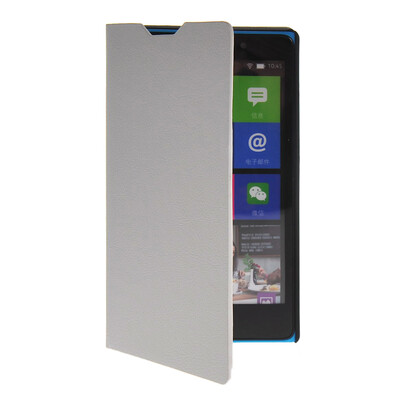 

MOONCASE Slim Leather Flip Wallet Card Pouch with Kickstand Shell Back ЧЕХОЛ ДЛЯ Nokia XL White