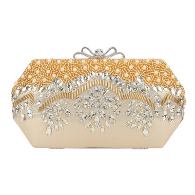 

Fawziya Pearl Clutch Bow Crystal Evening Bags And Clutches For Women
