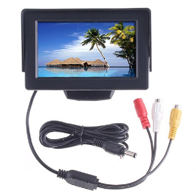

CCD Waterproof Vehicle Camera43 Inch TFT LCD Car Monitor parking montitor Universal HD Car Rear Back Up Reverse Camera