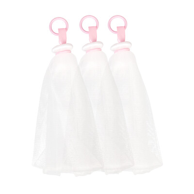 

Jiebi Shi bathing&washing foaming net soft&delicate handmade soap foaming ball bubble net 3 Pack