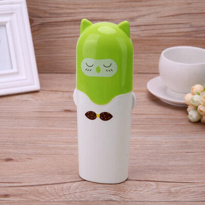 

Cntomlv Plastic Cartoon Toothbrush Case Travel Portable Toothbrush Storage Box Washing Cup Toothbrush Holder 4 Styles