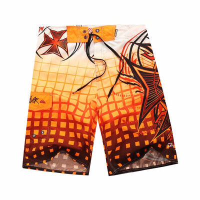 

Mans Fashion Sports Running Surfing Quick Dry Pattern Printed Beach Shorts