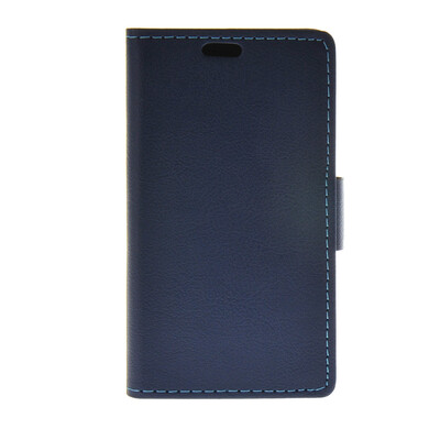 

MOONCASE Leather Side Flip Wallet Card Holder Stand Shell Pouch ЧЕХОЛ ДЛЯ Samsung Galaxy J1 Blue