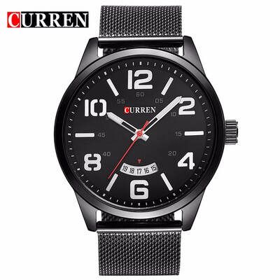 

Curren Watches Men Top Brand Luxury Cow Quartz-Watches Sport Mens Watches Waterproof Relogio Heren Hodinky 8236