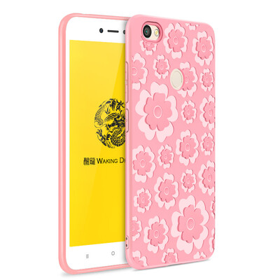 

Goowiiz Fashion Phone Case For Xiaomi Redmi Note 5ANote 5A Pro 3D Relief Flower Ultrathin Soft TPU Full Protection