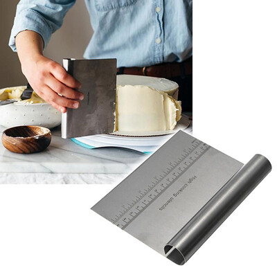 

Stainless Steel Smoother Edge Cake Scraper Kitchen Flour Pastry Cake Tool