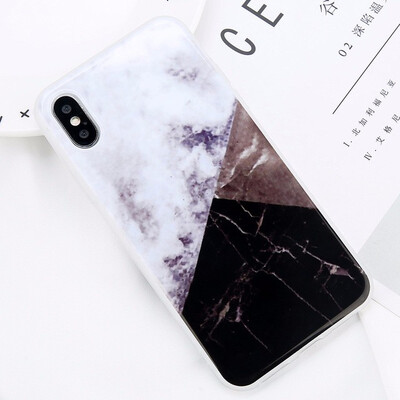 

Glossy Marble Case For iPhone 5 6 7 8 PLUS X Stone Image Pattern Cases Silicon Back Cover