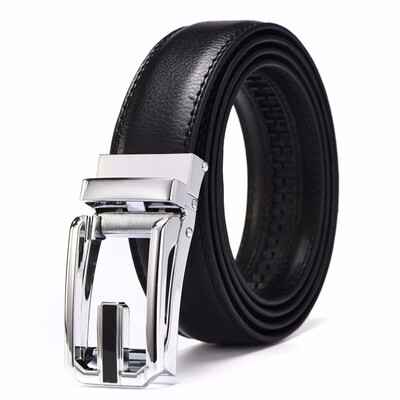 

XHtang Fashion Mens Belt Automatic Buckle Belt Leather Belt Business Suit Belt Jeans Gift
