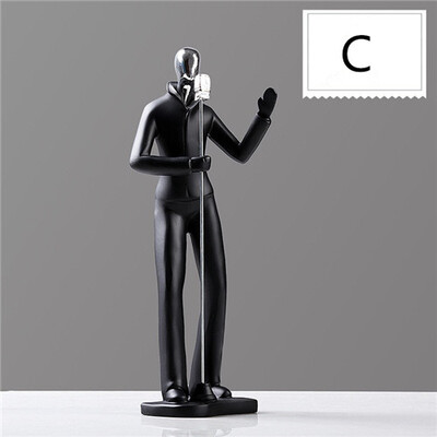 

Modern minimalist resin sport figurines Living room wine cabinet resin crafts home decorations accessories