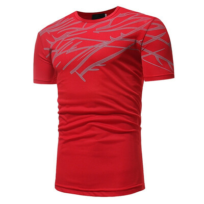 

2018 Summer Mens Fashion Printed Short Sleeved T-shirts