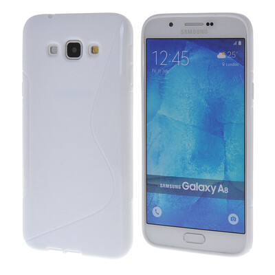 

MOONCASE Galsxy A8 Дело S - линия Гибкая Прочный силиконовый гель ТПУ Тонкий чехол для Samsung Galsxy A8 белый