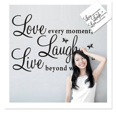 

Live Laugh Love Quote Wall Stickers Home Decor Art Decal Sticker Decal Vinyl Art