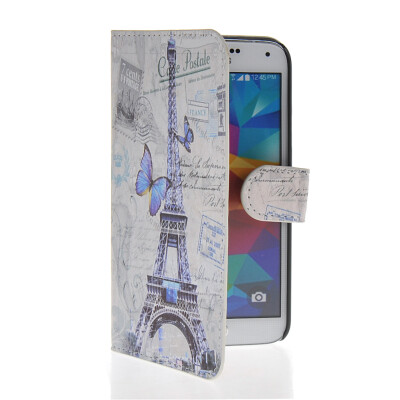 

MOONCASE Scenic Design Leather Side Flip Wallet Card Slot Pouch Stand Shell Back Case Cover for Samsung Galaxy S5 I9600