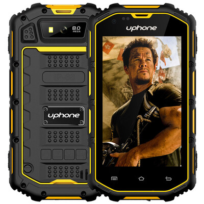 

4.0 inch GPS uphone U5A Rugged 3g wcdma gsm dual sim best military grade cell, FM Radio ip68 waterproof shockproof smartphone