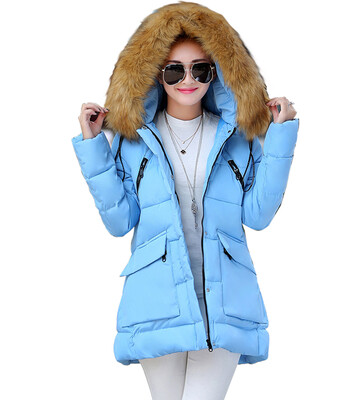 

New Women Thickened Long Down Cotton Padded Quilted Coat Jacket Hooded Outwear