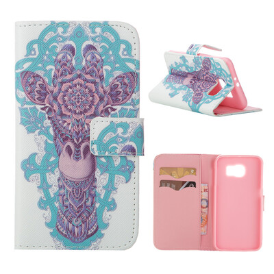 

MOONCASE Case for Samsung Galaxy S6 Flip PU Leather Fold Wallet Card Slot Kickstand Back Case Cover [Pattern series] /a04
