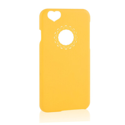 NEW Ultra Slim Lovely Love Heart Phone Case Cover Skin For iPhone 4S YELLOW