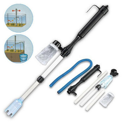

Aquarium Gravel Battery Fish Tank Vacuum Siphon Cleaner Pump Water Filter