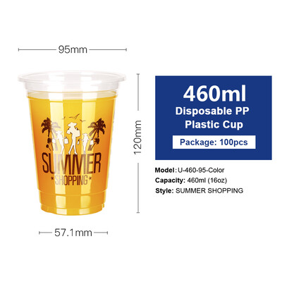 

Free Shipping 12oz-22oz Clear Plastic PP Cups with Dome & Flat Lids for Juice Tea Milk Iced Coffee Bubble Boba Smoothie 100pcs