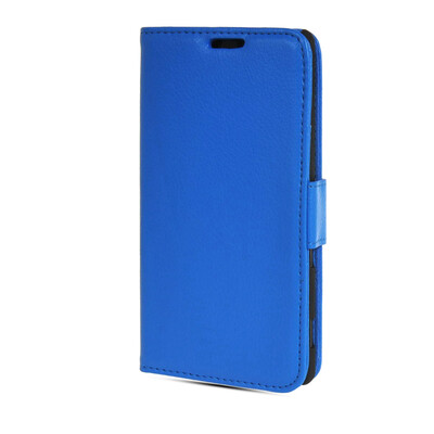 

MOONCASE High quality Leather Side Flip Wallet Card Slot Pouch Stand Shell Back ЧЕХОЛ ДЛЯ Sony Xperia M2 Blue