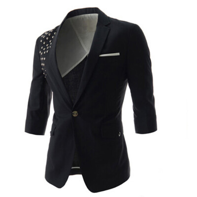 

Zogaa New Men's Suit 7 Points Sleeve Casual