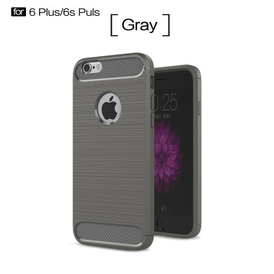 

Goowiiz Phone Case For Iphone 66s6 Plus6s Plus Fashion Slim Carbon Fiber TPU Soft Silicone Prevent falling