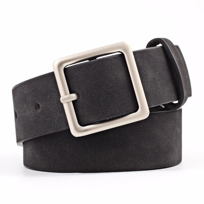 

Women Fashion And Leisure Popular And Retro Square buckle PU Youth Belt