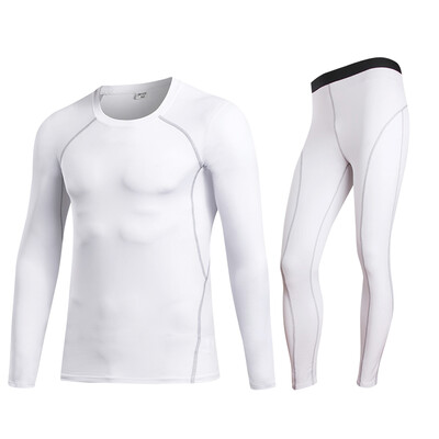 

Quick Dry Tracksuit For Men Fitness Tight Long Sleeve T-Shirt Pant MenS Suit