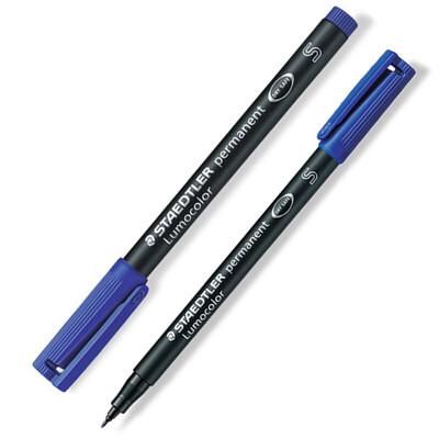 

Staedtler Staedtler S313-3 oily marker pen disc pen 04mm blue two loaded