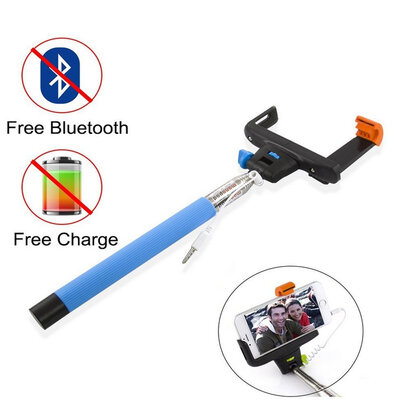 

Universal Cable Handheld Extendable Selfie Stick Monopod Clip Holder Camera Built-in Shutter Self Phone Photos Perche Selfie