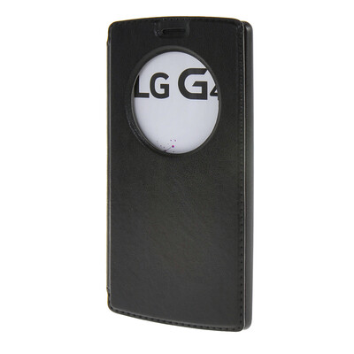 

MOONCASE LG G4 чехол для Round View window Leather Flip Pouch Bracket Back Cover Black