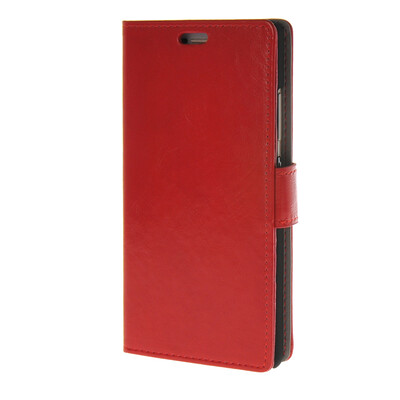 

MOONCASE Smooth PU Leather Flip Wallet Card Slot Bracket Back чехол для Huawei Ascend P8 Red